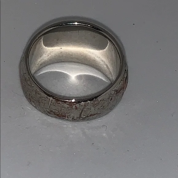 Lia Sophia Silver and Rhinestone Ring Sz 9 - Picture 3 of 4